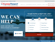 Tablet Screenshot of expresspassport.com